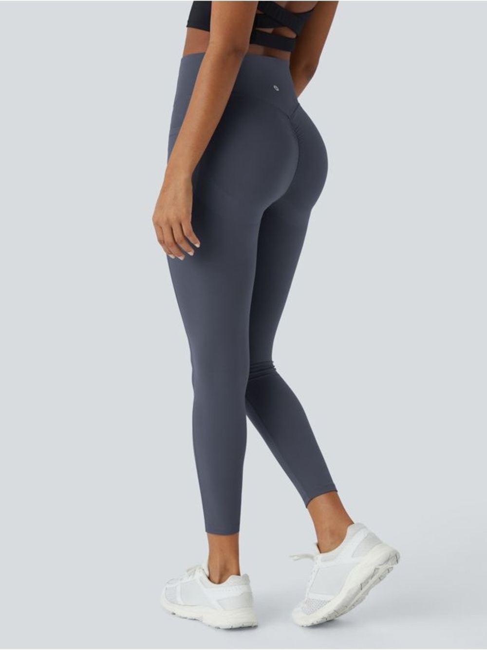 HALARA High-Rise Scrunch Leggings in Slate